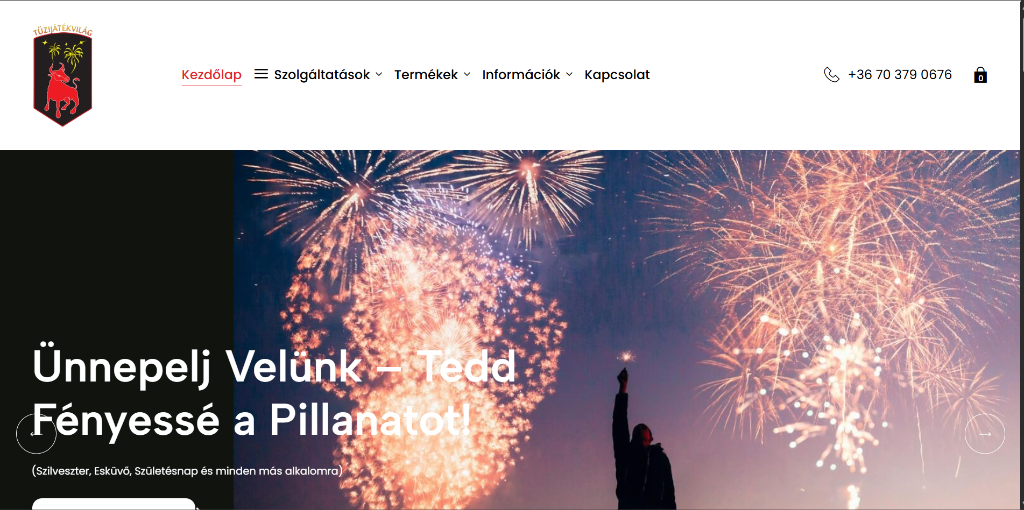 Tűzijátékvilág Webáruház